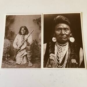 1991 & 1992 AZUSA Postcards Chief Joseph & Geronimo